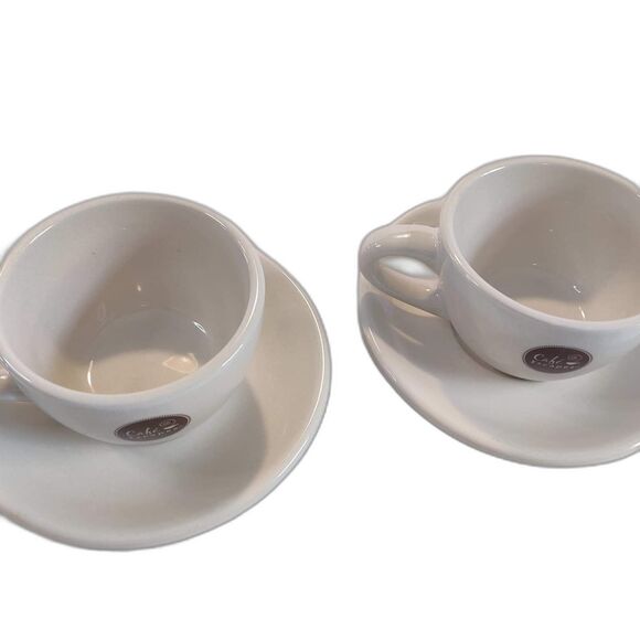 2 Cafe Escapes Cups With Saucers Open Box-Coffee Cup - Picture 4 of 7